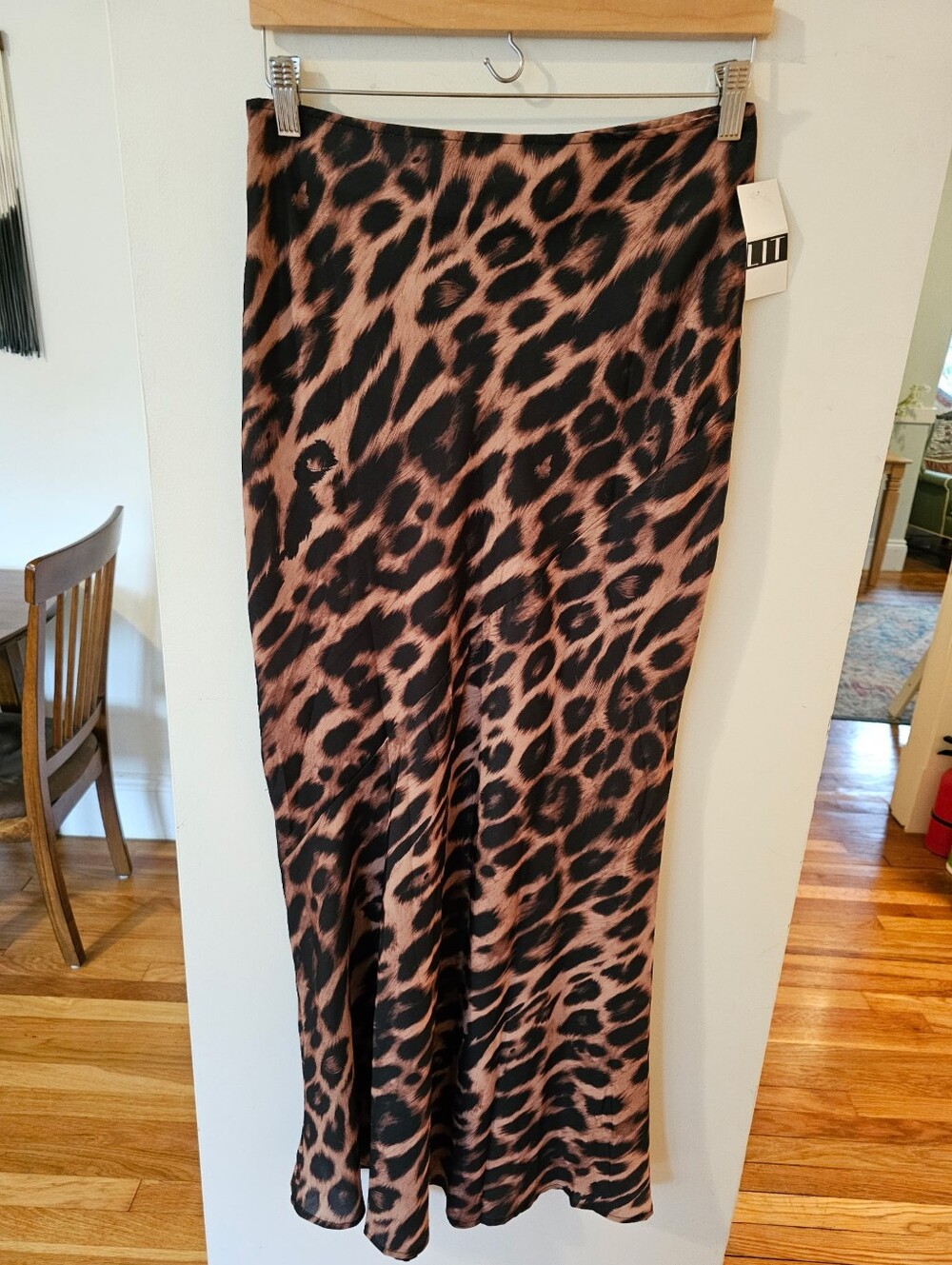 NWT Leopard Print Maxi Skirt
